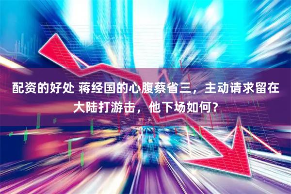 配资的好处 蒋经国的心腹蔡省三，主动请求留在大陆打游击，他下场如何？